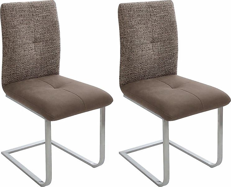 K+W Komfort & Wohnen Freischwinger "Giacomo II" (Set) 2 Stk.mit Metallgriff günstig online kaufen