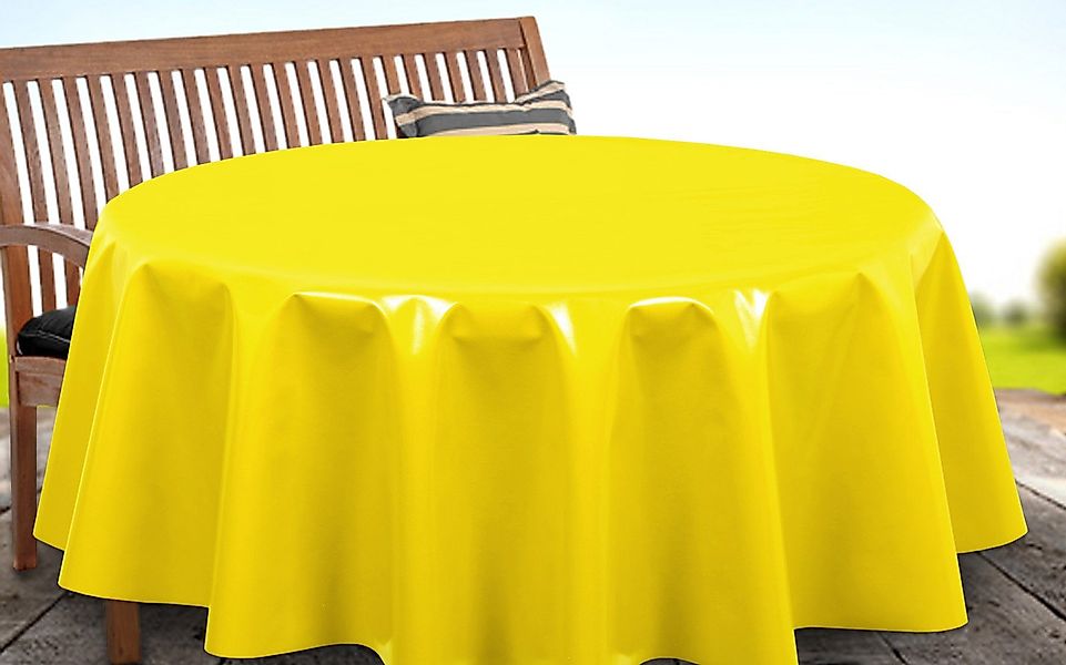 Beautex Tischdecke Uni Wachstuchtischdecke OVAL RUND ECKIG, Wachstuch abwis günstig online kaufen