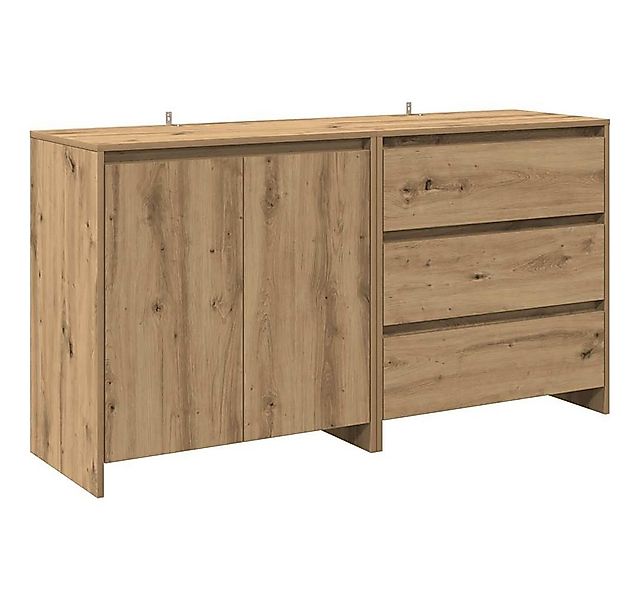 vidaXL Sideboard 2-tlg. Sideboard Artisan-Eiche Holzwerkstoff (2 St) günstig online kaufen