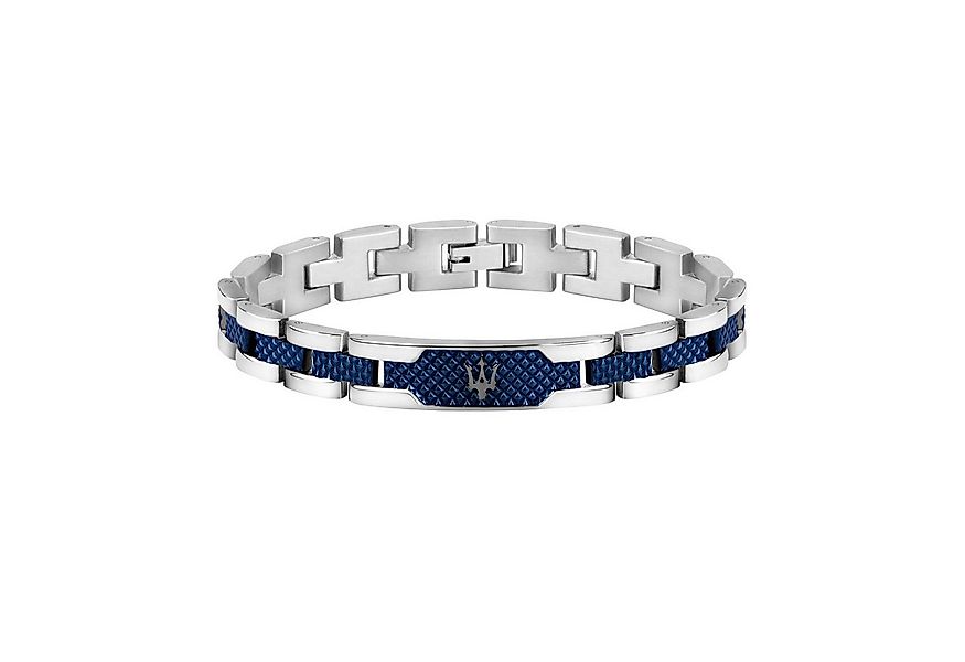 MASERATI Edelstahlarmband Iconic JM419ASC02 Armband für Herren Edelstahl/Bl günstig online kaufen