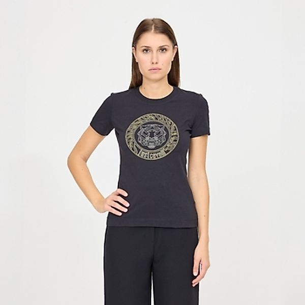 Roberto Cavalli  T-Shirt T-Shirt mit Kristalllogo günstig online kaufen