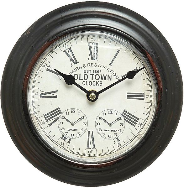 Ambiente Haus Wanduhr Wanduhr aus Metall günstig online kaufen