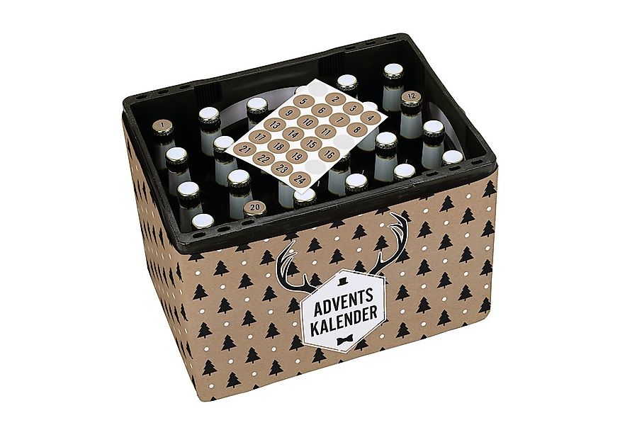 Herz & Heim DIY-Adventskalender 24 Aufkleber & Banderole für Bierkasten - S günstig online kaufen