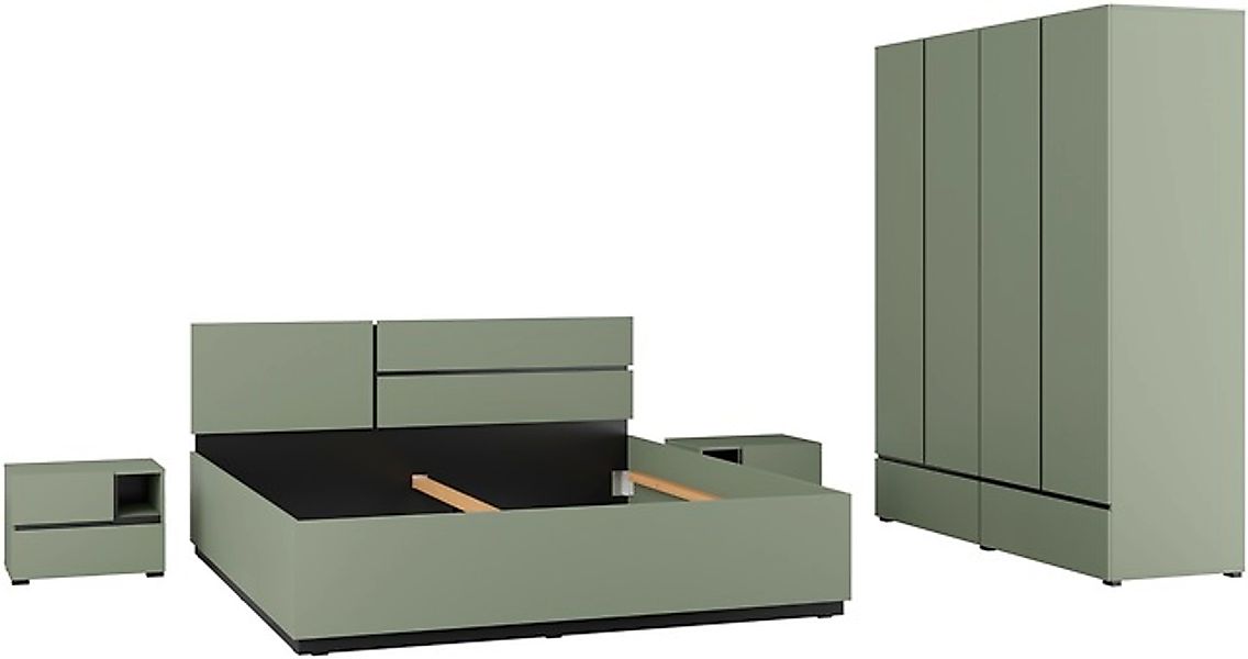 OTTO home Schlafzimmer-Set »Cross, moderne, grifflose Optik, FSC-zertifizie günstig online kaufen