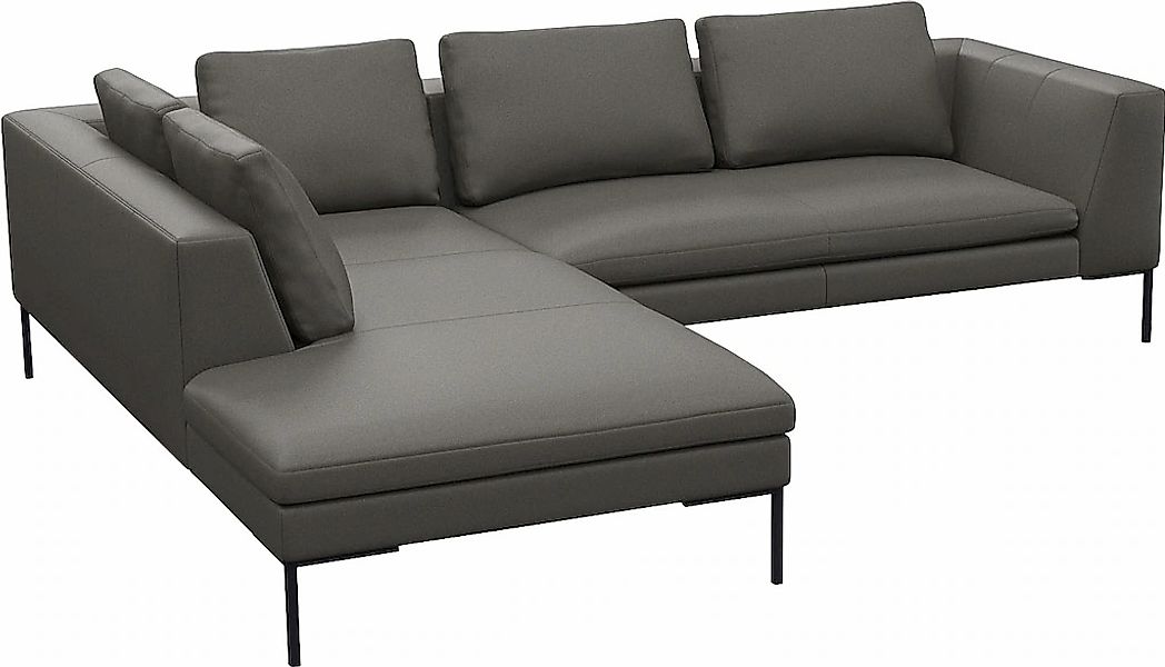 FLEXLUX Ecksofa "Loano, superbequemer Sitzkomfort durch Kaltschaum im Sitz" günstig online kaufen