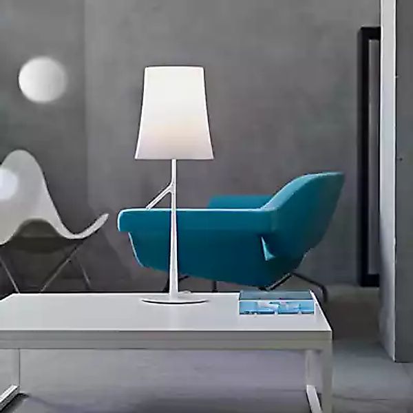 Foscarini Birdie Tischleuchte, türkis - 70 cm günstig online kaufen