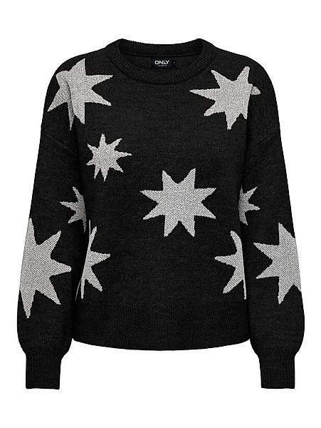 ONLY Rundhalspullover ONLROSIE LS O-NECK GLITTER KNT günstig online kaufen