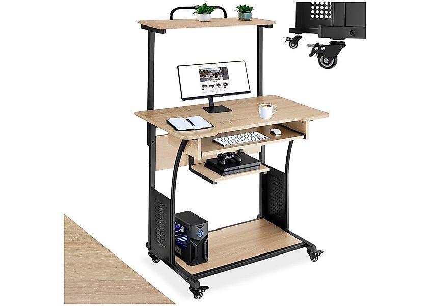 tectake Schreibtisch Fife (1-St., 1 tlg), Funktionaler Schreibtisch im kont günstig online kaufen