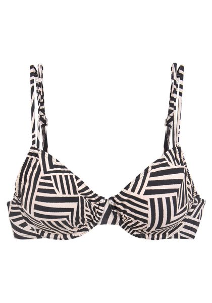 LASCANA Bügel-Bikini-Top Cleo, mit geometrischem Druck günstig online kaufen