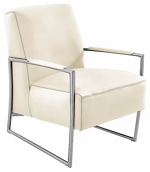 K+W Komfort & Wohnen Cocktailsessel, mit bezogenen Armlehnen, Gestell in Me günstig online kaufen