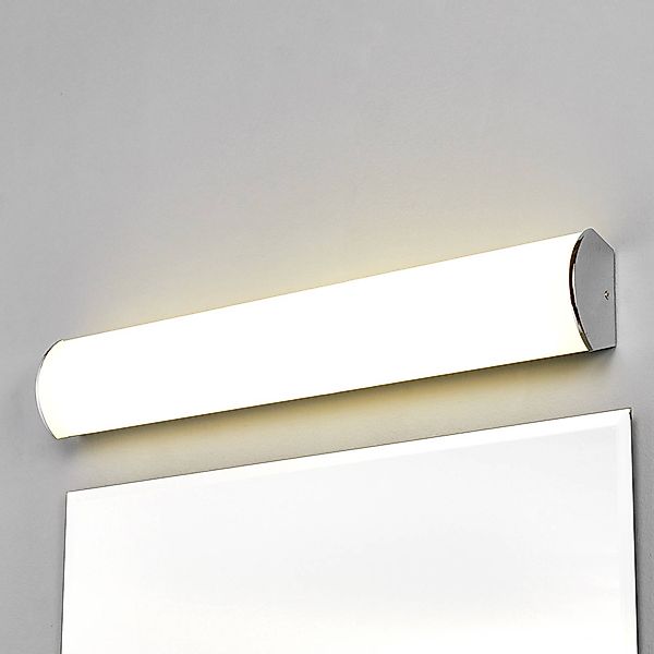 Lindby LED-Bad-Wandleuchte Elanur, weiß/chrom, 58 cm, IP44 günstig online kaufen