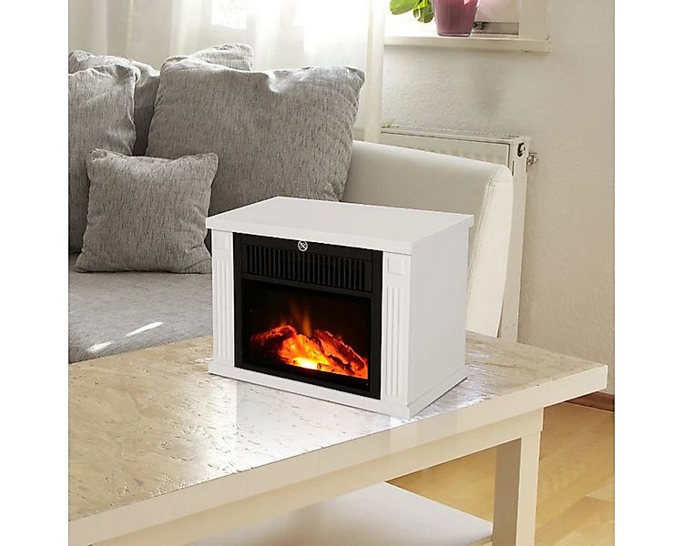 autolock Elektrokamin Elektrokamin Standkamin mit LED Flammeneffekt in Weiß günstig online kaufen