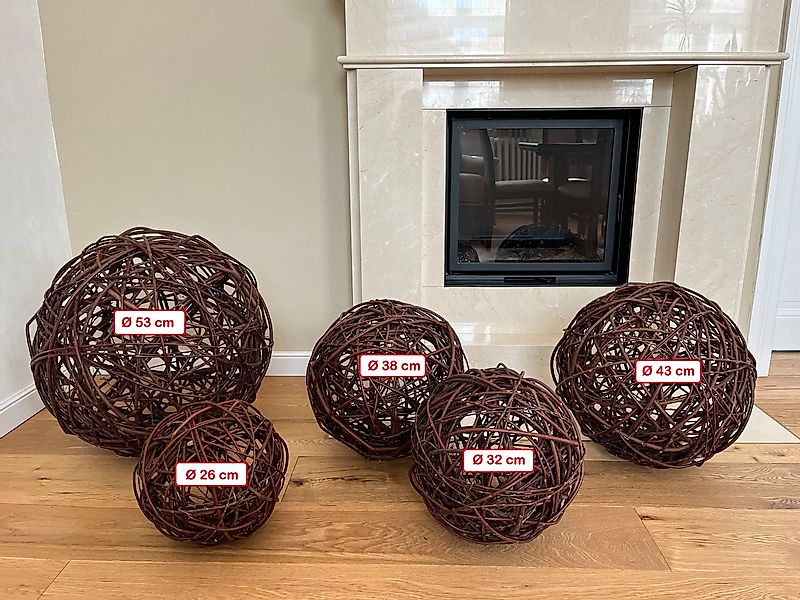 DSH DEKO SHOP HANNUSCH Dekokugel Weidenkugel verschiedene Größen, Deko-Kuge günstig online kaufen