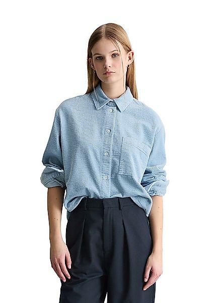 Marc O'Polo DENIM Langarmbluse mit lässiger Bubble-Struktur günstig online kaufen