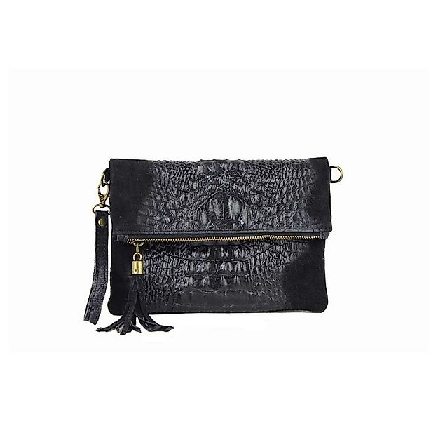 ITALYSHOP24 Schultertasche Made in Italy Damen Leder Tasche CrossOver, mit günstig online kaufen