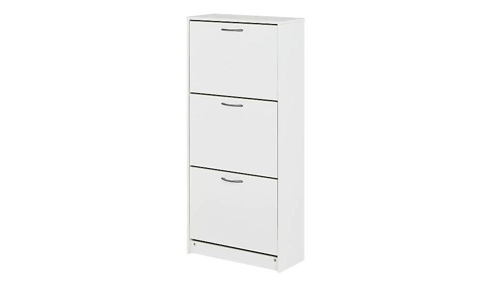 Schuhschrank   Mandello ¦ weiß ¦ Maße (cm): B: 58 H: 123,5 T: 25.0 Garderob günstig online kaufen