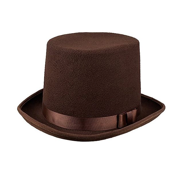 Boland Kostüm Zylinder Lord Byron braun, Eleganter Hut für den viktorianisc günstig online kaufen
