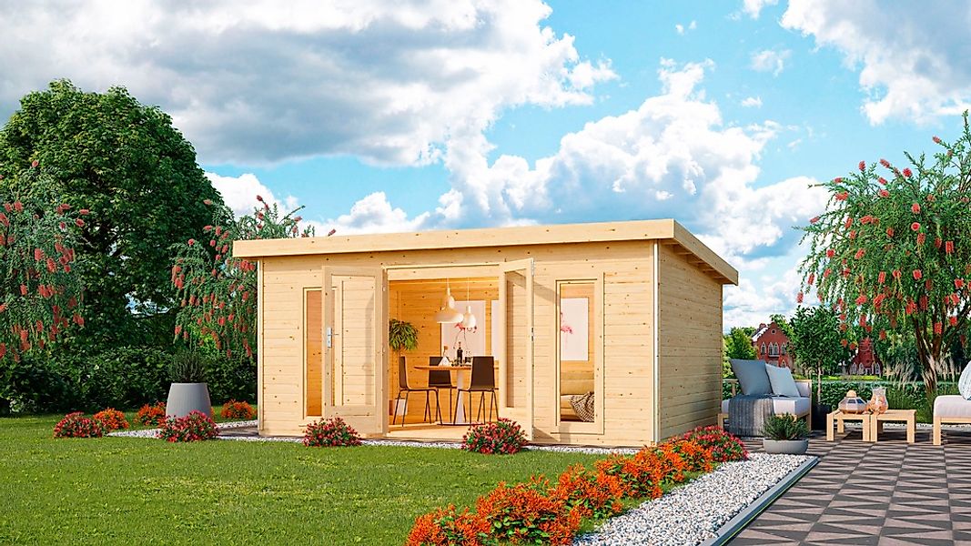Karibu Gartenhaus "Rabensee 4", naturbelassen günstig online kaufen