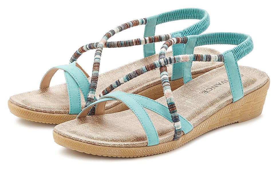 Vivance Sommerschuh Sandale mit dezenten Schmuckelementen, günstig online kaufen