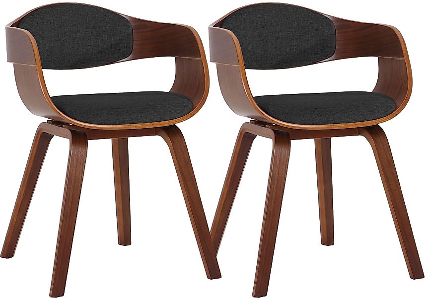 CLP Esszimmerstuhl Kingston Stoff (2er Set), günstig online kaufen