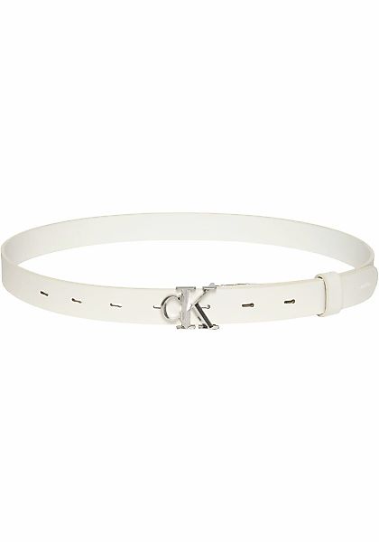 Calvin Klein Ledergürtel "FACTED CK BUCKLE 25MM PEBBLE" Größenverstellbar m günstig online kaufen