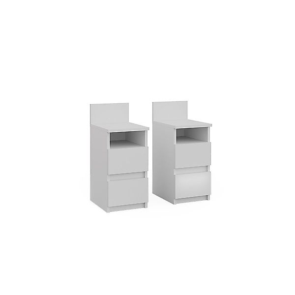 Vicco Nachtschrank Monty, Weiß, 25 x günstig online kaufen