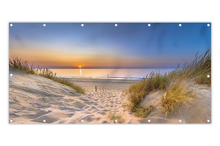 MuchoWow Balkonsichtschutz Düne - Sonnenuntergang - günstig online kaufen