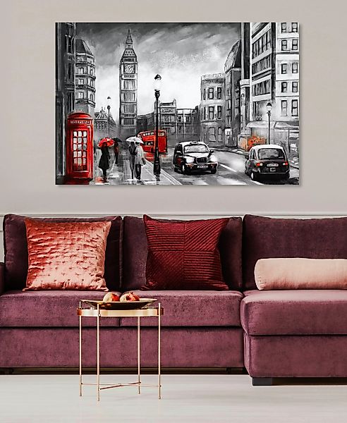 Places of Style Leinwandbild London, Fahrzeuge, günstig online kaufen
