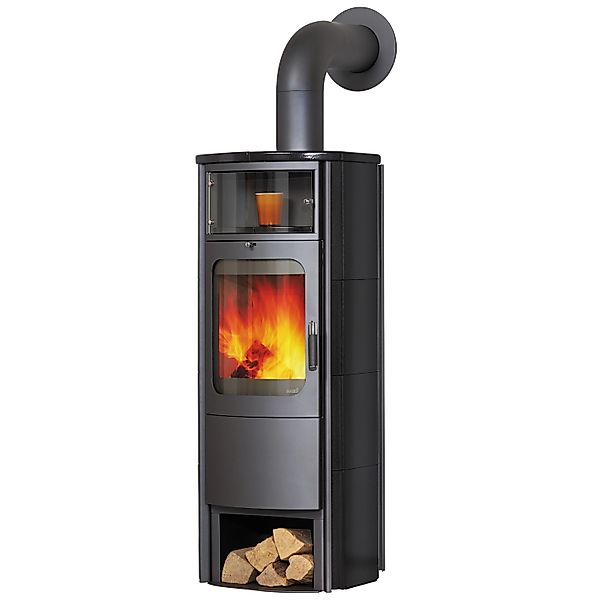 Hark Opera B grande Kaminofen Ofenkacheln Meteorschwarz 5 kW mit Automatik günstig online kaufen