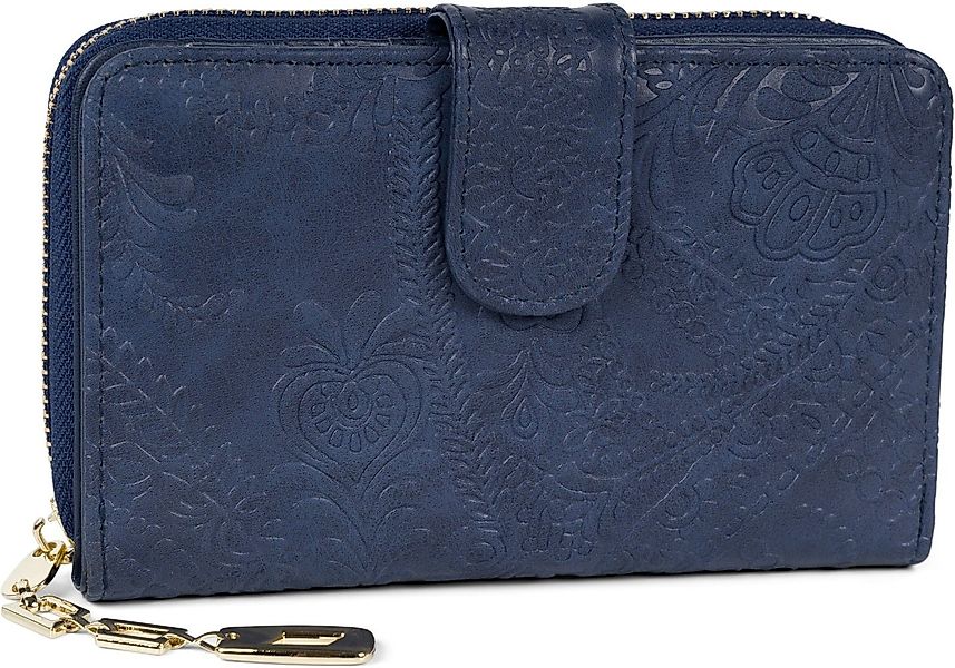 styleBREAKER Geldbörse Geldbörse mit Paisley Blumen günstig online kaufen