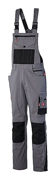 fortis Latzhose Herren Performance grau/schwarz günstig online kaufen