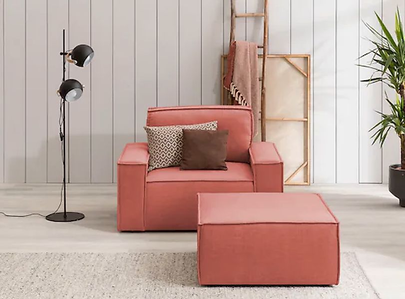 Home affaire Sessel »SHERWOOD«, Loveseat und Hocker im Set, passend zur Pol günstig online kaufen
