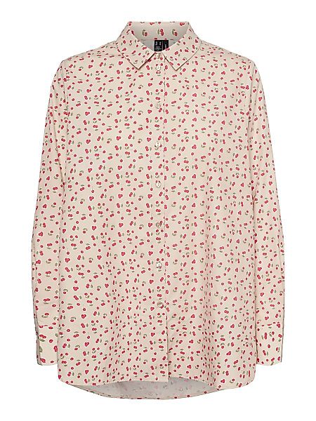 VERO MODA Loose Fit Langarmhemd Damen Grau günstig online kaufen