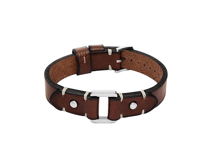 Fossil Armband Schmuck Geschenk Edelstahl Leder Armschmuck MACHINE günstig online kaufen