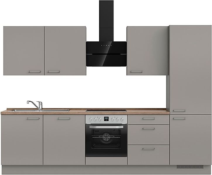 nobilia® Küchenzeile »"Laser II", Ausrichtung wählbar, Breite 300 cm« vormo günstig online kaufen