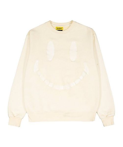 Market Sweatshirt Market Smiley Oversized F0001 Sweatshirt Baumwolle günstig online kaufen