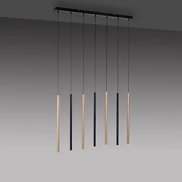 Paul Neuhaus Pendelleuchte »FLUTE«, 7 flammig, Leuchtmittel LED-Board   LED günstig online kaufen