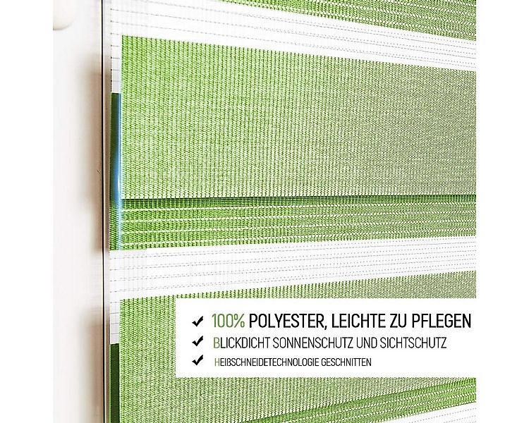 Doppelrollo Klemmfix ohne Bohre, OUBO, verdunkelnd, Fensterrollo Seitenzugr günstig online kaufen