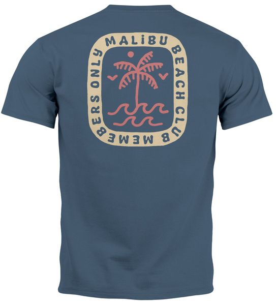 Neverless Print-Shirt Herren T-Shirt Backprint Surfer günstig online kaufen
