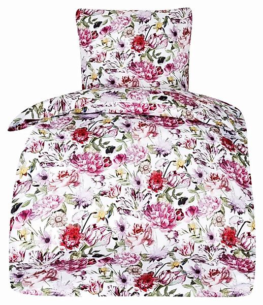 Bettwäsche Rosalie mit floralem Muster Digitaldruck 100% Baumwolle-135x200 günstig online kaufen