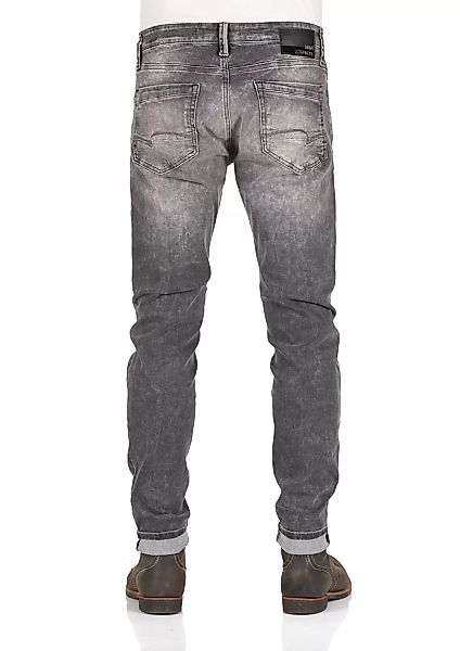 Mavi Herren Jeans James - Skinny Fit - Grau - Dark Grey Ultra Move günstig online kaufen