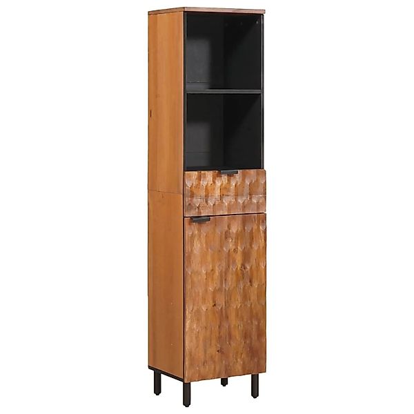 vidaXL Badezimmerschrank Braun 38 x 33 x 160 cm Massivholz Mango 4017922 günstig online kaufen