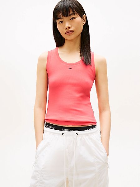 Tommy Jeans Tanktop "TJW ESSENTIAL RIB TANK EXT" mit gerippter Struktur günstig online kaufen