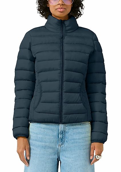 QS Steppjacke ohne Kapuze mit Reißverschluss günstig online kaufen