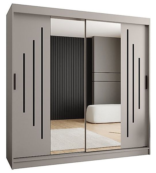 ABIKS MÖBEL Schwebetürenschrank RUBINO Y 200 Schlafzimmerschrank mit Schieb günstig online kaufen