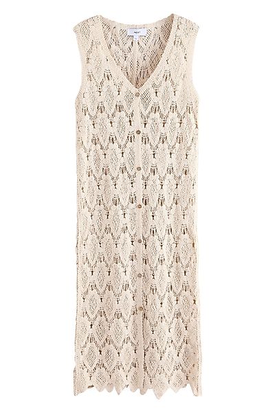 Next Midikleid Geknöpftes Strand-Midikleid mit Häkeldetail günstig online kaufen