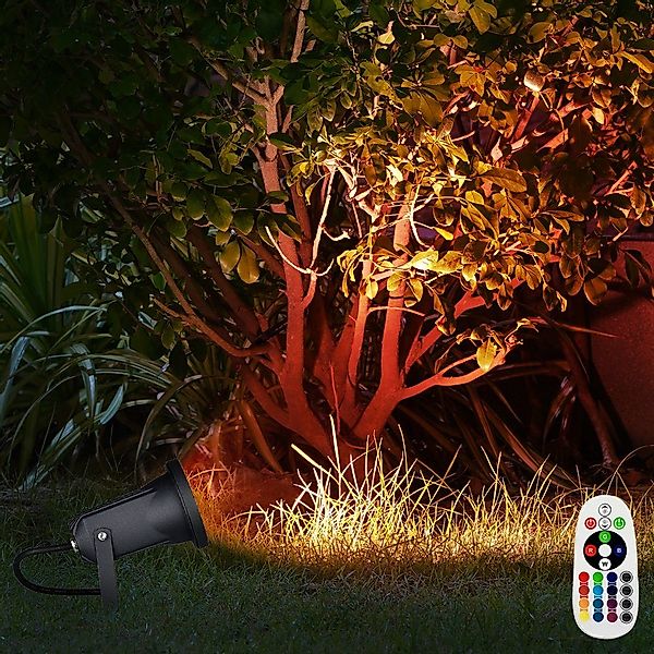 etc-shop LED Gartenstrahler, Leuchtmittel inklusive, Warmweiß, günstig online kaufen