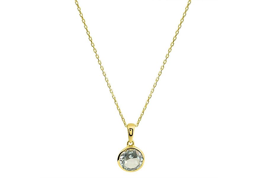 Fascination by Ellen K. Kette mit Anhänger 585/- Gelbgold Blautopas günstig online kaufen