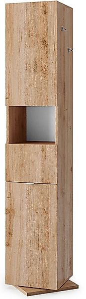 welltime Hochschrank "Hamburg Höhe 185 cm, Breite 35/37 cm, Badschrank dreh günstig online kaufen