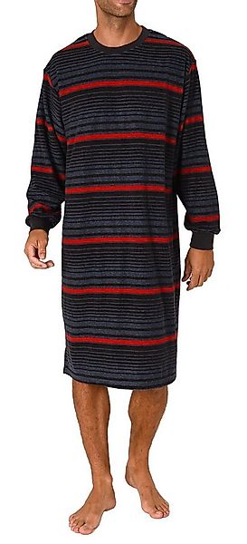 Normann Pyjama Edel aussehendes Herren Frottee Nachthemd langarm mit Bündch günstig online kaufen